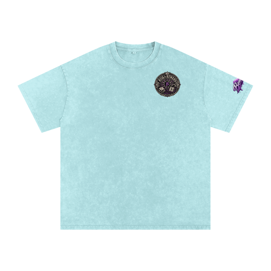 Snow Washed Oversized Cotton T-Shirt