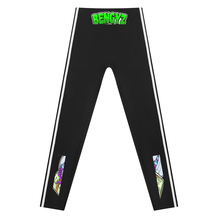 BENGYZ Women's High Rise Ankle Length Yoga Leggings