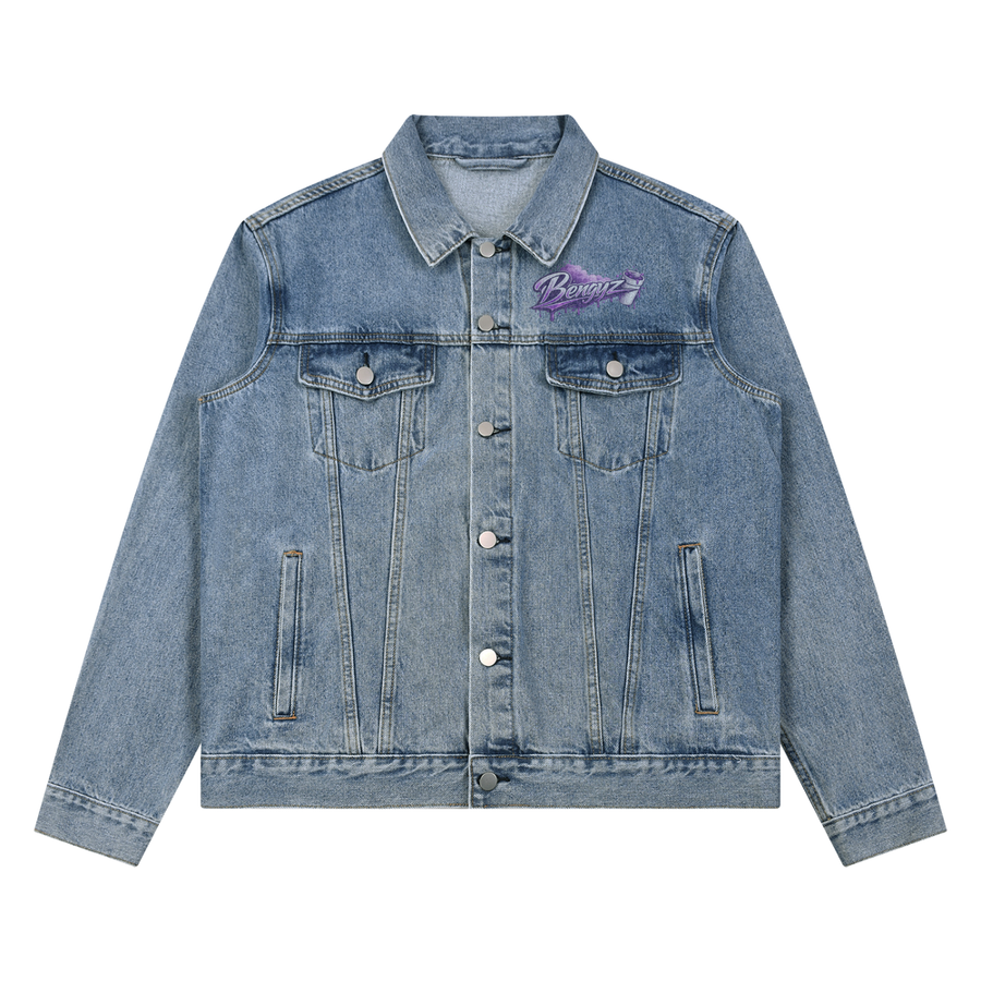 Unisex Vintage Wash Denim Jacket