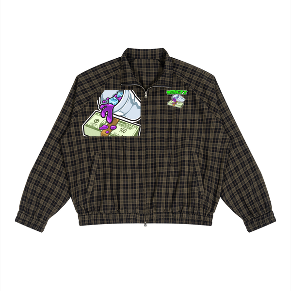 BENGYZ Unisex Plaid Full-Zip Track Jacket