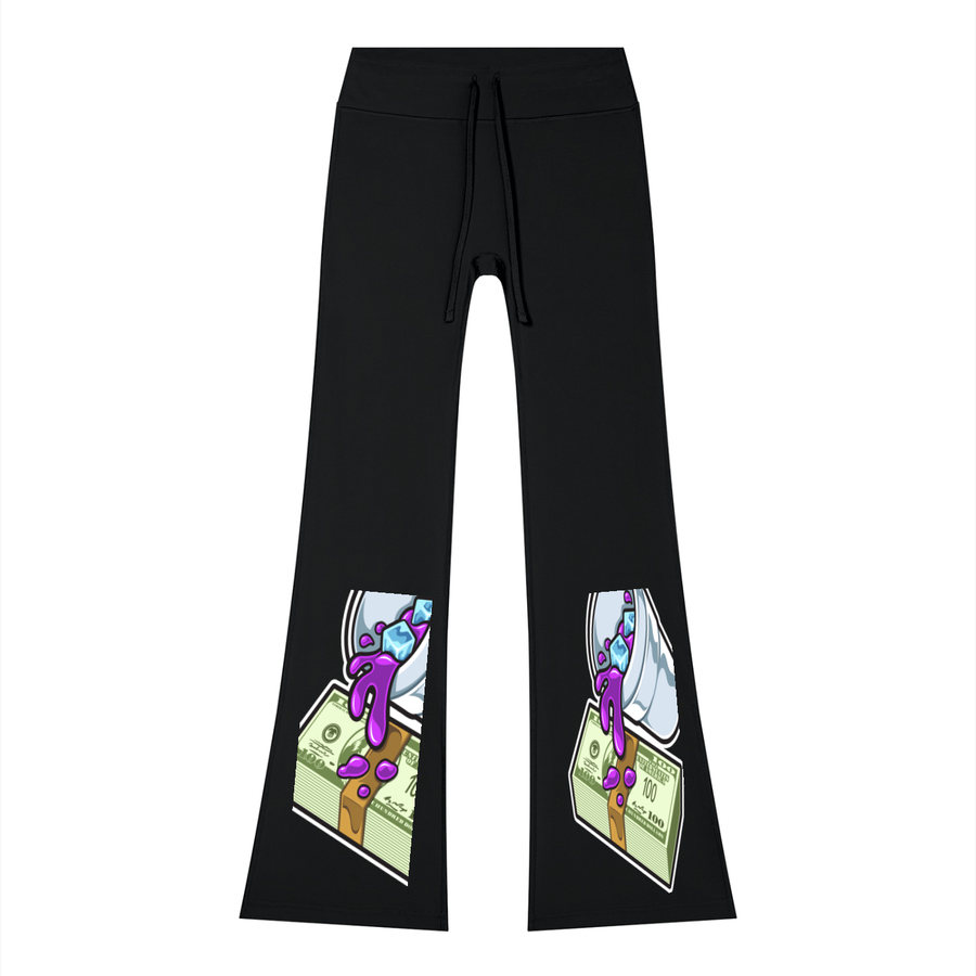 BENGYZ Women's Flared Drawstring Yoga Pants