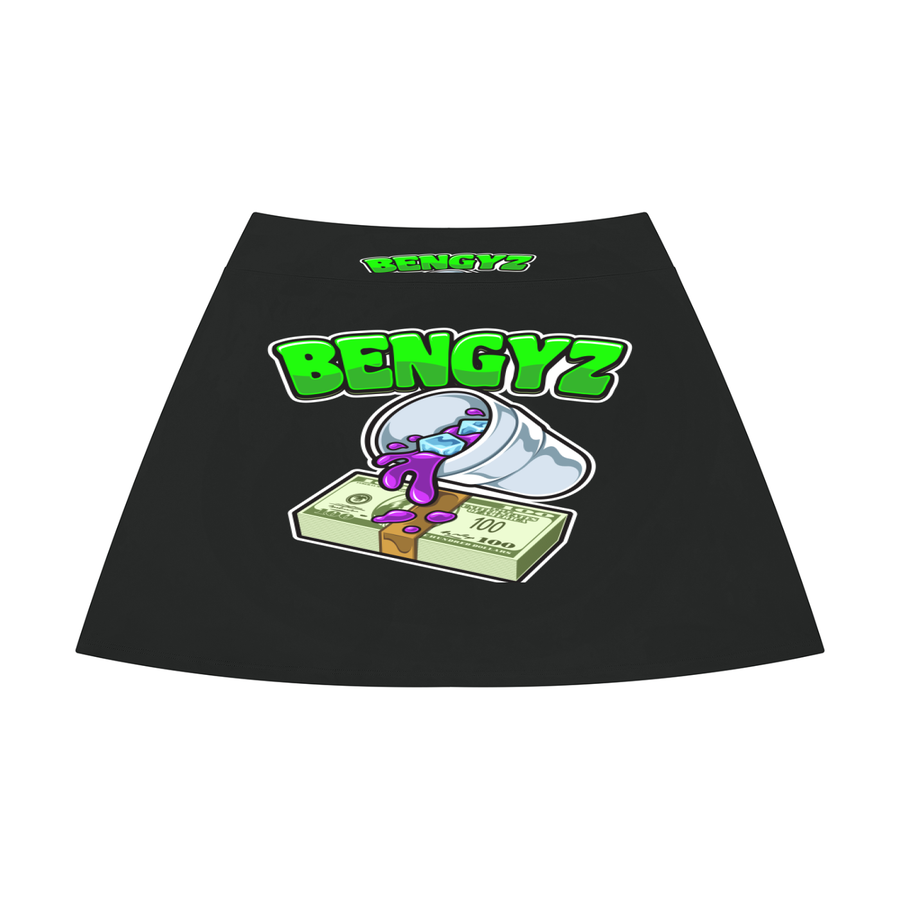 BENGYZ Women's High Rise A-Line Skirt