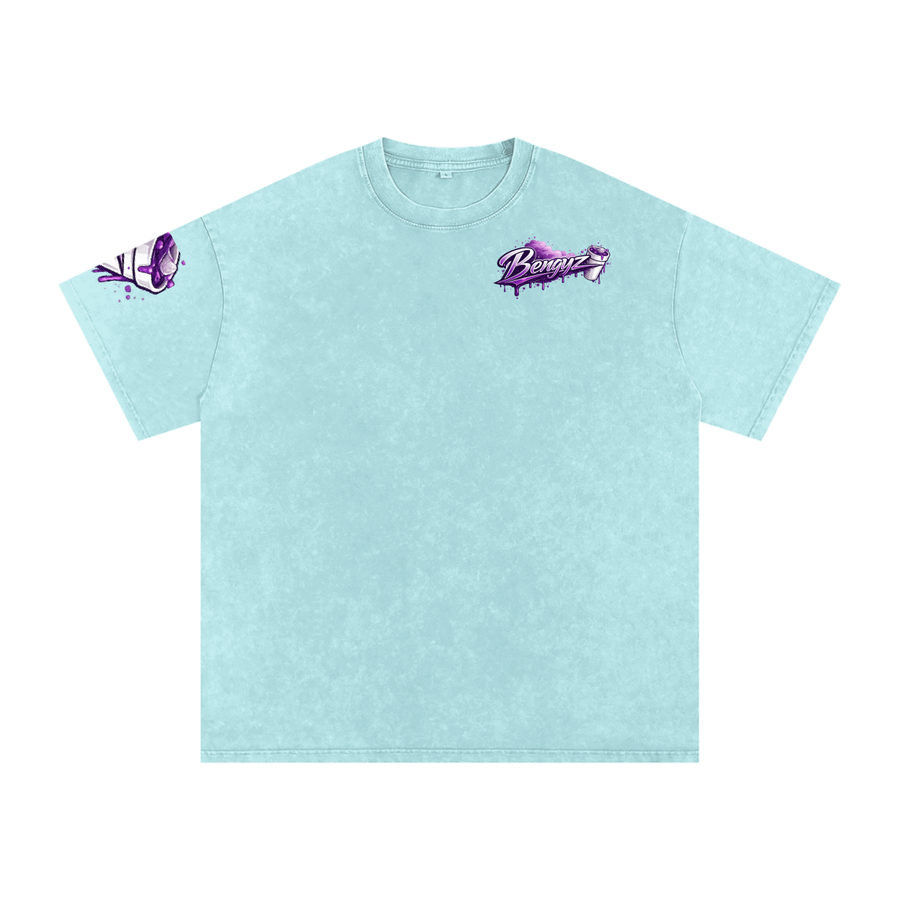 Snow Washed Oversized Cotton T-Shirt