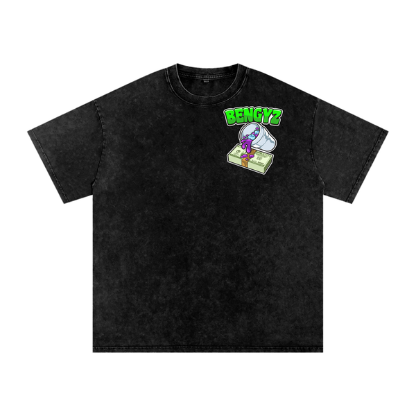 BENGYZ Snow Washed Oversized Cotton T-Shirt
